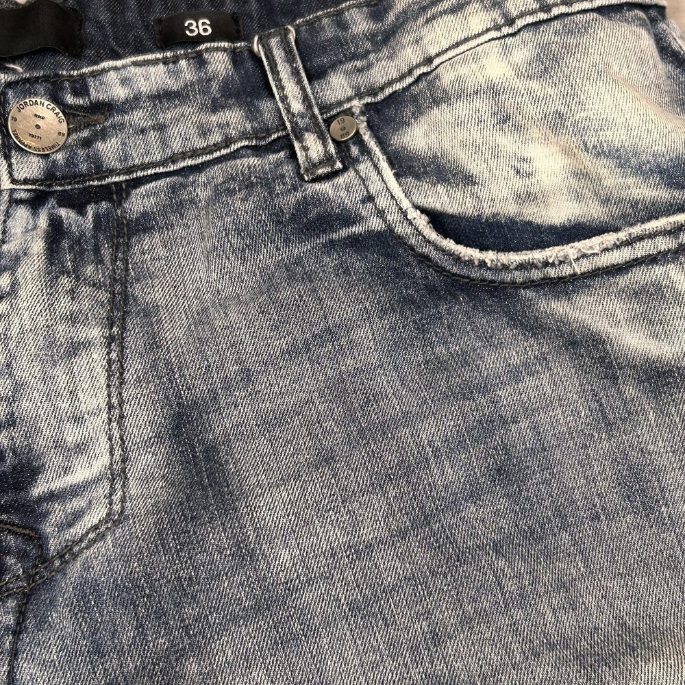 Jordan Craig Shorts Mens Size 36  Distressed Denim Shorts * - Picture 15 of 16